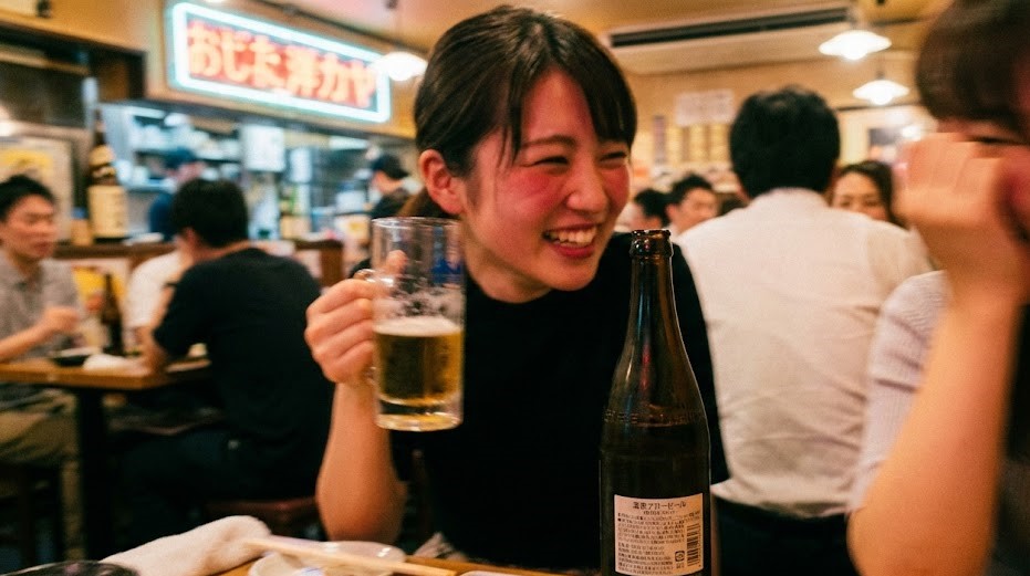 お酒が入って判断力がゆるんだ時のイメージ写真