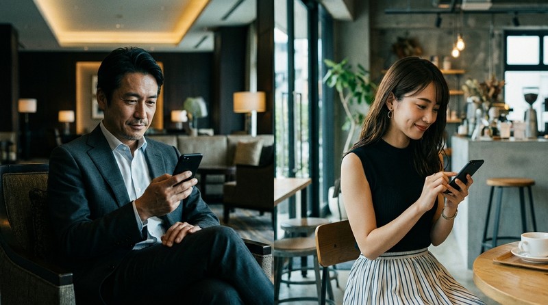 どんな男性・女性が利用しているのかのイメージ写真