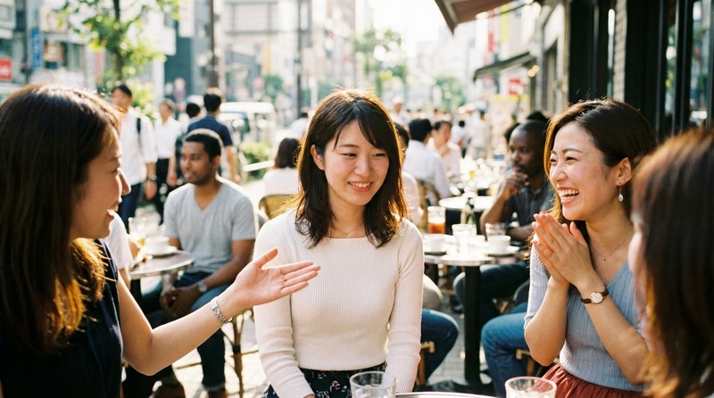 友人や知人に紹介されるかのイメージ写真