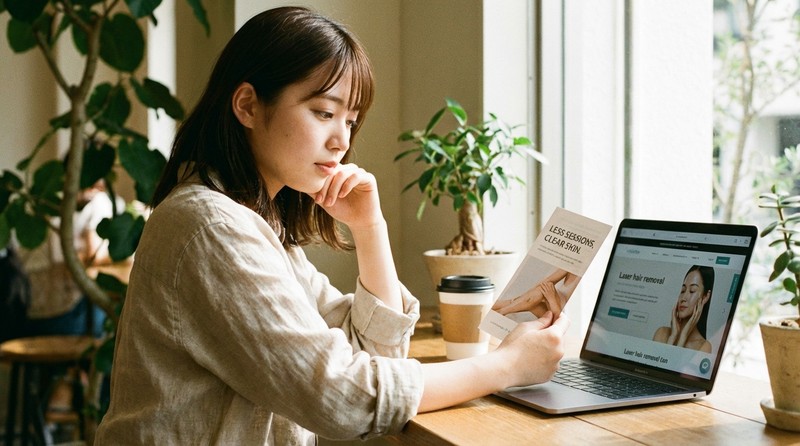 少ない回数の脱毛プランを利用するのイメージ写真