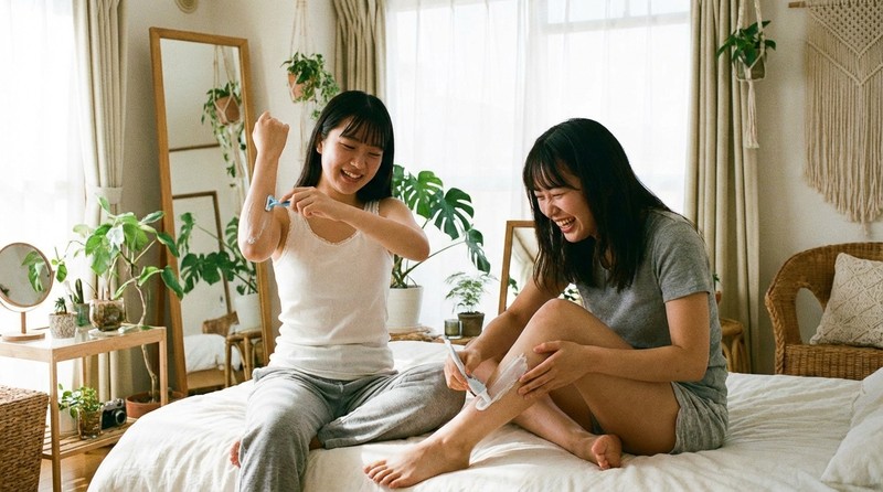 10代女子が実際にやっているムダ毛処理のイメージ写真