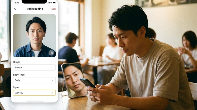 見た目で判断されるのが現実のイメージ写真