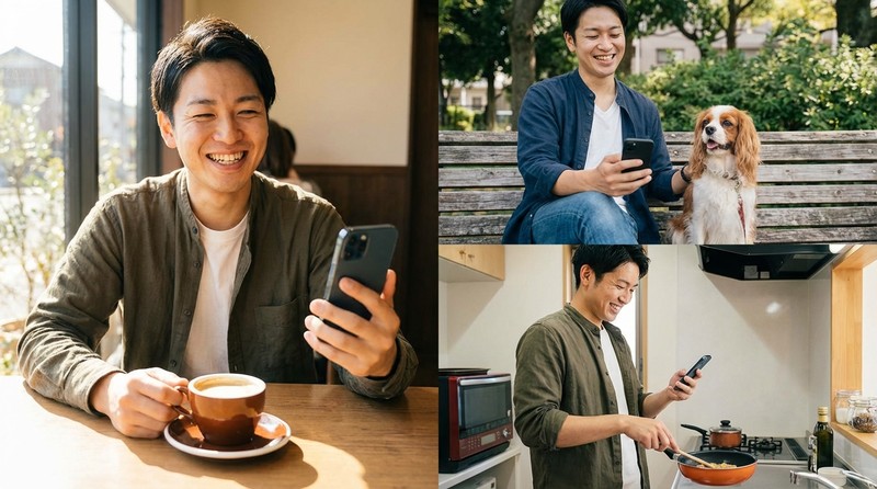 違和感がなく一緒にいて疲れないのイメージ写真