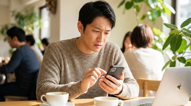 メッセージを長引かせすぎるシーンのイメージ写真