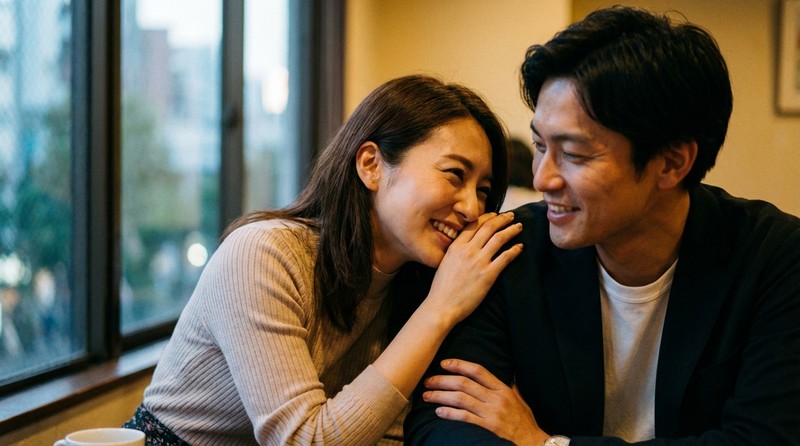 女性は好意を言葉より態度で出すことが多いシーンのイメージ写真