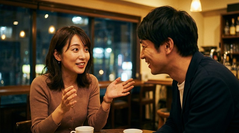 自分の話をよくするシーンのイメージ写真