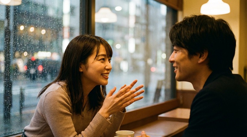 会話を続けようとするシーンのイメージ写真