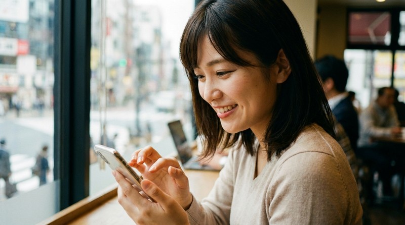 返信が早いシーンのイメージ写真