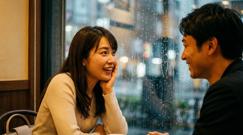 デートにつながる話題が出るシーンのイメージ写真