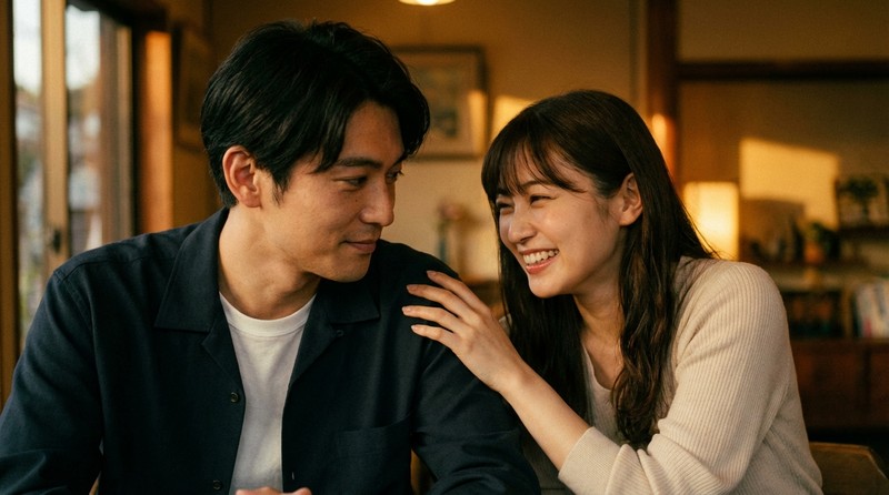 デート中の脈ありサインシーンのイメージ写真