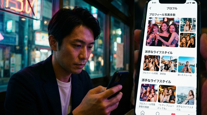 写真が多い・派手なプロフィールを優先しているシーンのイメージ写真