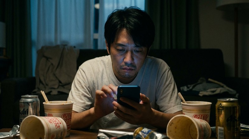 無駄なメッセージを送り続けているシーンのイメージ写真