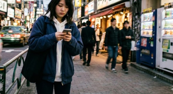 誰かと会いたい女性のイメージ写真