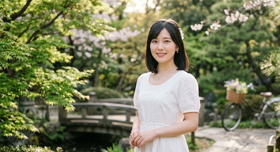 鉄板の「黒髪・清楚系ファッション」で武装しているのイメージ写真