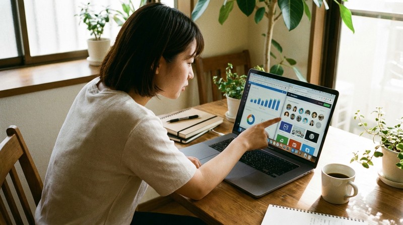 まずは会員が多いサイトに絞るシーンのイメージ写真