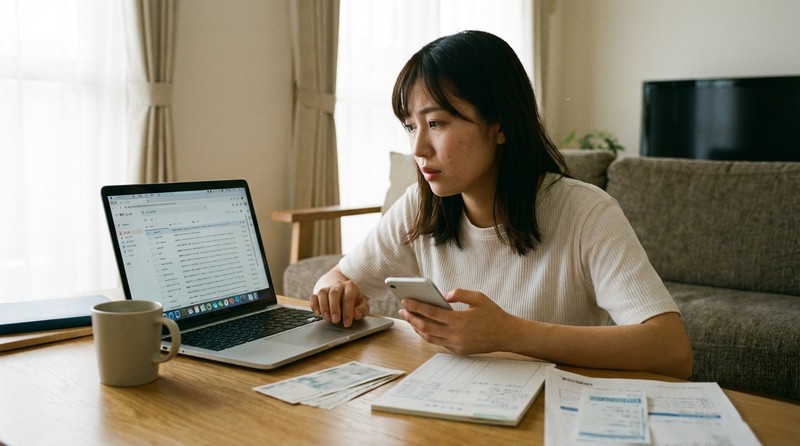 メールは返事が来てやっとお金になるシーンのイメージ写真